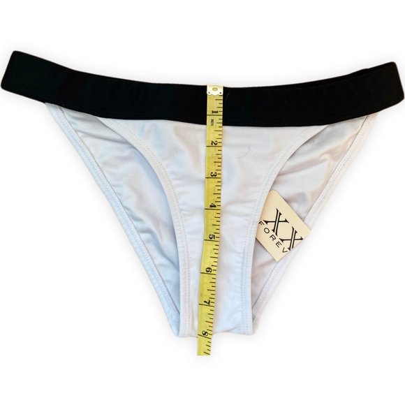 Black & White Elasticated Waistband Bottom Swimwear - Picture 6 of 7